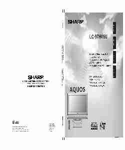 Sharp Flat Panel Television LC 37HV6U-page_pdf
